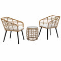Balkonset – 3-teilig, aus Rattan