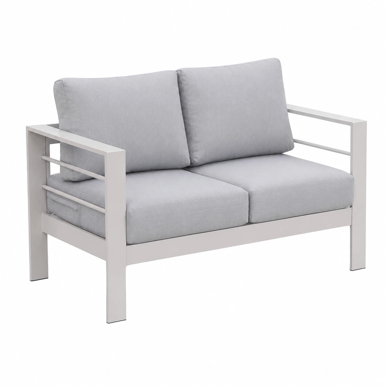 Gartensofa – 2-Sitzer, 128 × 65 × 66 cm, für Garten, Terrasse und Balkon
